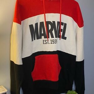 SMALL | Marvel Hoodie | Black, red and white | Unisex